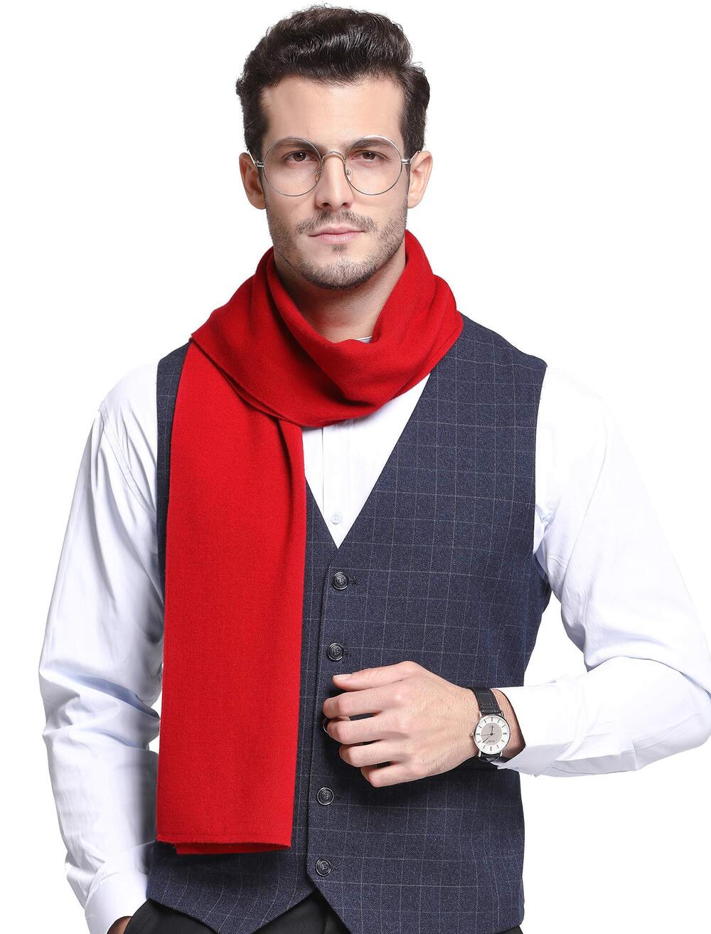 3817 100 Australian Merino Wool Scarf Knitted Soft Warm Neckwear